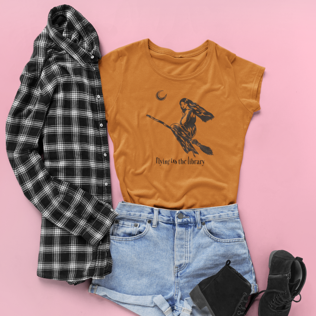 Flying to the Library Tee