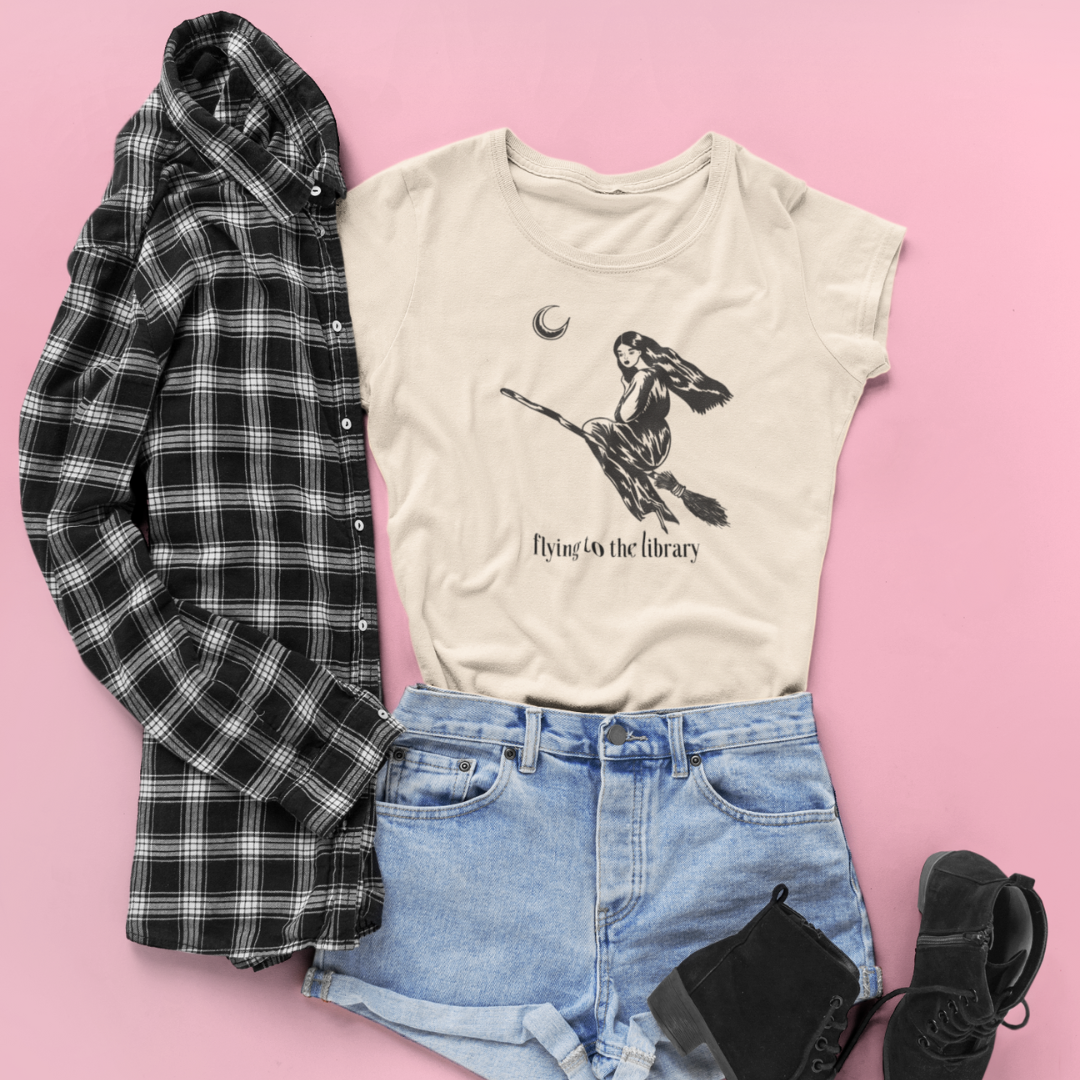 Flying to the Library Tee
